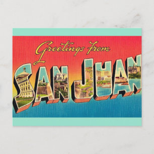 San Juan Greetings Postcard Postkarte