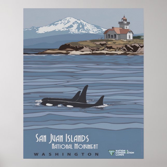 San Juan Islands National Monument Travel Poster (Vorne)