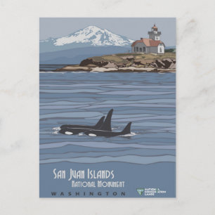 San Juan Islands National Monument, Washington Pos Postkarte