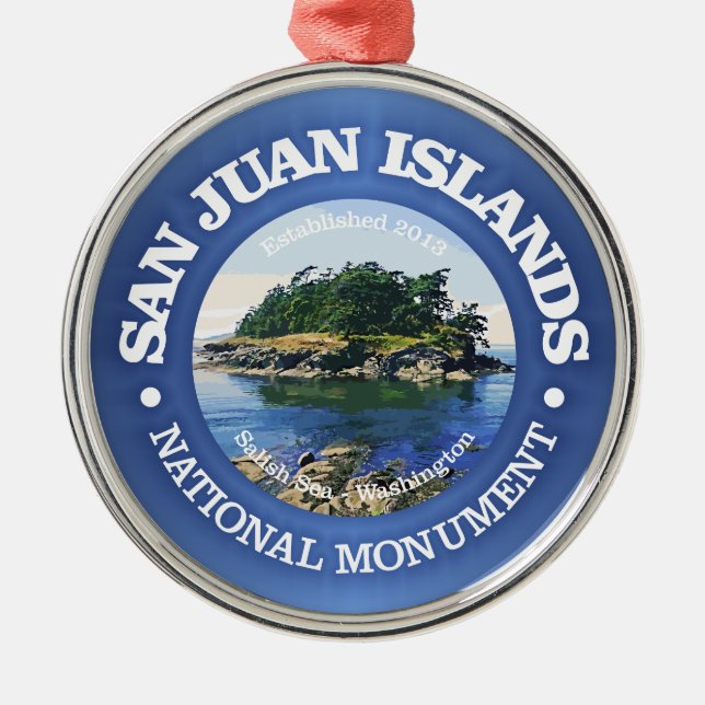 San Juan Islands (NM) Ornament Aus Metall (Vorne)