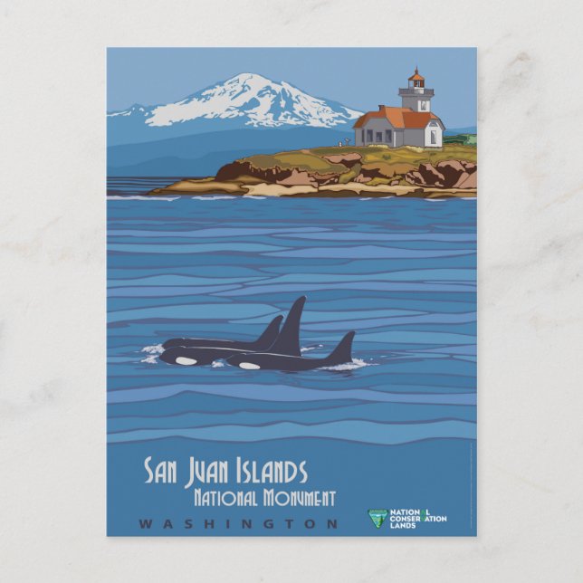 San Juan Islands Postkarte (Vorderseite)