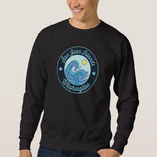 San Juan Islands Wa Washington Souvenir Nautical S Sweatshirt (Vorderseite)
