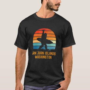 San Juan Islands Washington Sasquatch Souvenir T-Shirt