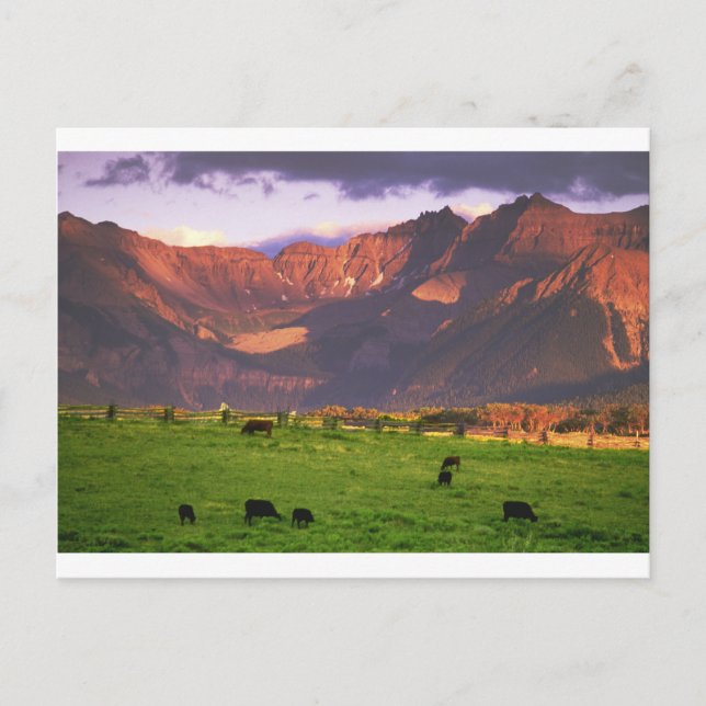 San Juan Mts CO Postkarte (Vorderseite)