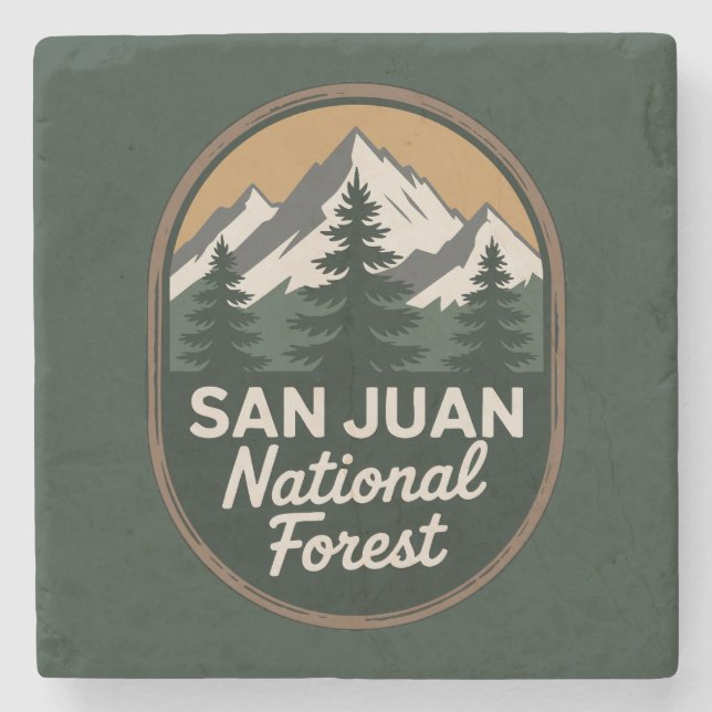 San Juan National Forest Steinuntersetzer (Vorderseite)