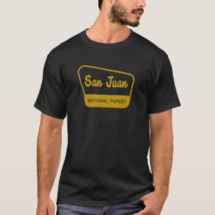 San Juan National Forest Vintag Inspiriert Sign Gr T-Shirt