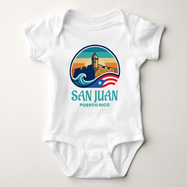 San Juan Puerto Rico Baby Strampler (Vorderseite)