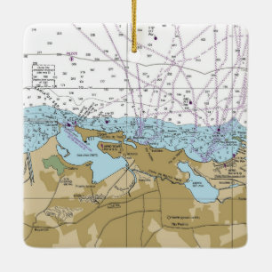 San Juan Puerto Rico Chart Keramikornament