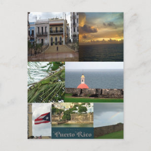 San Juan, Puerto Rico FotoCollage Postkarte