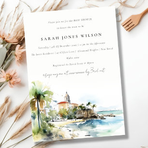 San Juan Puerto Rico Landschaft Baby Shower Einladung