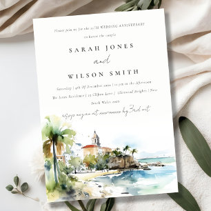 San Juan Puerto Rico Landschaft Hochzeit Jubiläum Einladung