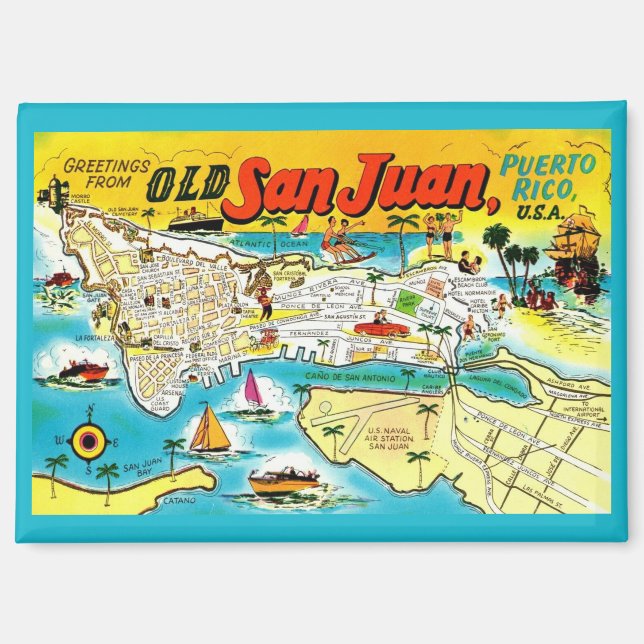 San Juan Puerto Rico Magnet (Vorderseite)