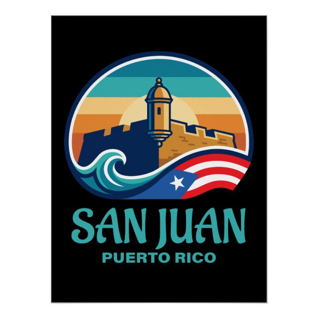 San Juan Puerto Rico Poster (Vorderseite)