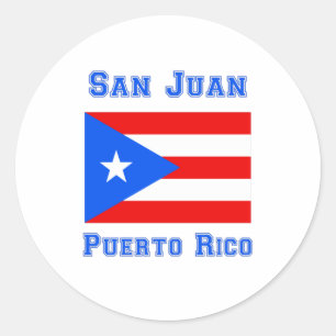 San Juan Puerto Rico Runder Aufkleber