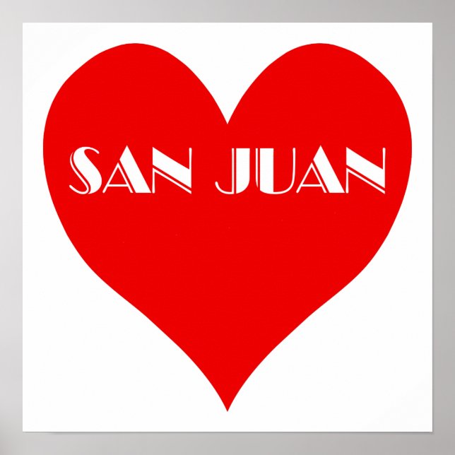 San Juan Red Heart Poster (Vorne)