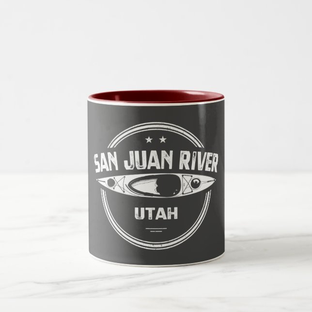 San Juan River, Utah Zweifarbige Tasse (Mittel)