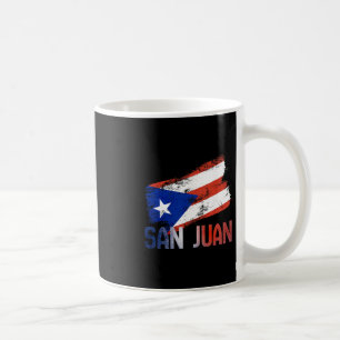 San Juan Stadt Puerto Rico Flagge Vintage Roots Bo Kaffeetasse