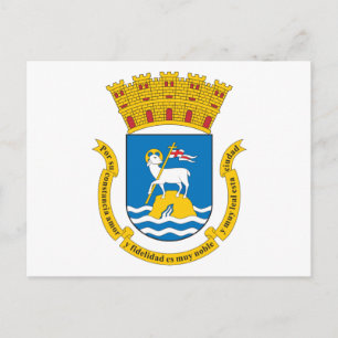 San Juan-Wappen Postkarte
