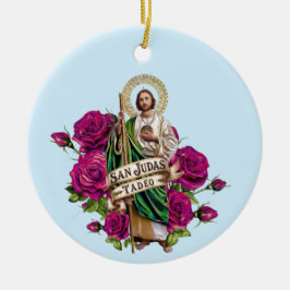 San Judas Tadeo Keramik Ornament