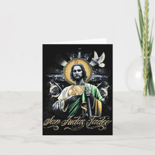 San Judas Tadeo Religiöse Kunst Katholische Heilig Karte
