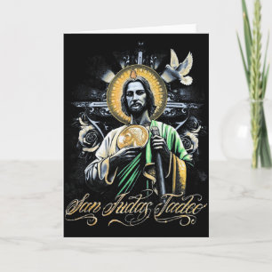 San Judas Tadeo Religiöse Kunst Katholische Heilig Karte