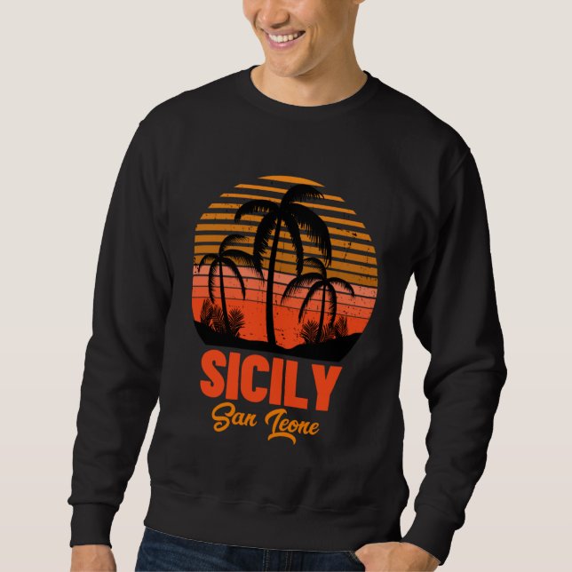 San Leone Sizilien Italien Sweatshirt (Vorderseite)