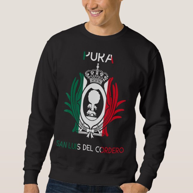 San Luis Del Cordero Durango Estado Mexiko Escudo Sweatshirt (Vorderseite)