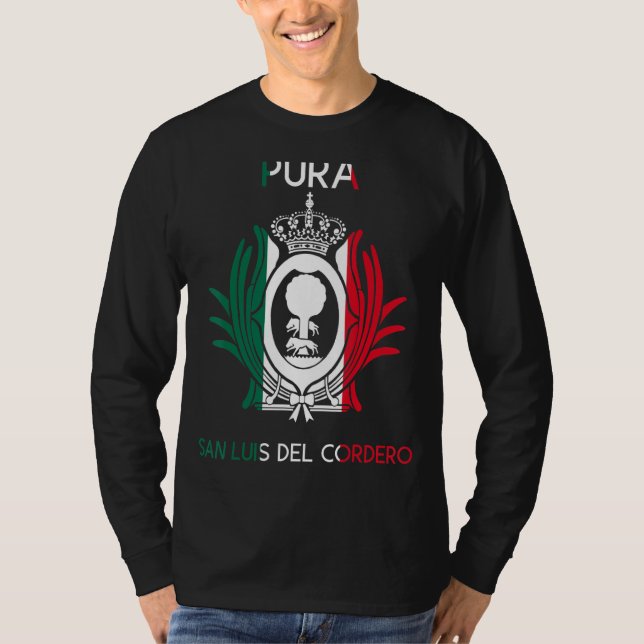 San Luis Del Cordero Durango Estado Mexiko Escudo T-Shirt (Vorderseite)