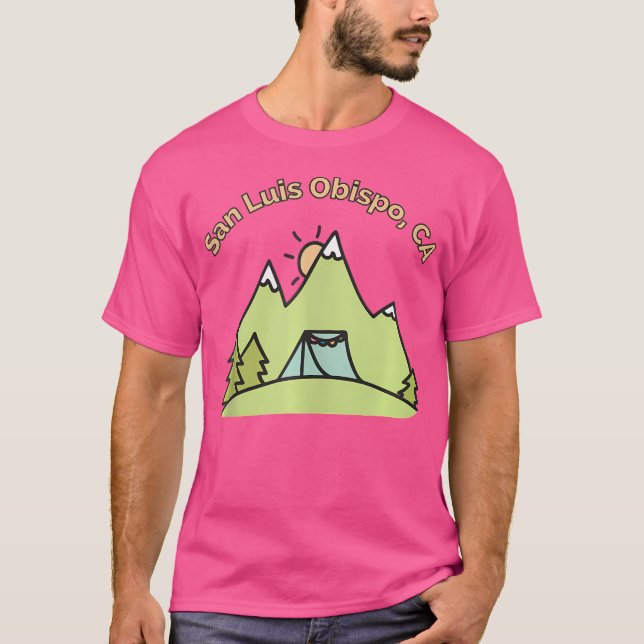 San Luis Obispo Camping T-Shirt (Vorderseite)