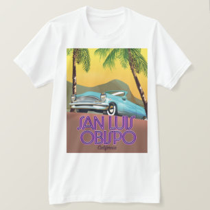 San Luis Obispo Kalifornien Reiseplakat T-Shirt