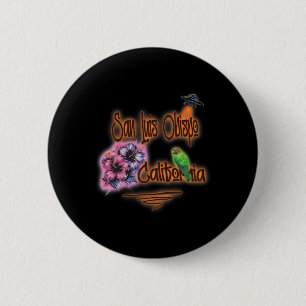 San Luis Obispo Kalifornien Retro Surfer Vintage A Button