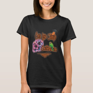 San Luis Obispo Kalifornien Retro Surfer Vintage A T-Shirt