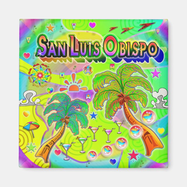 San Luis Obispo Mind Focus Magnet (Vorne)
