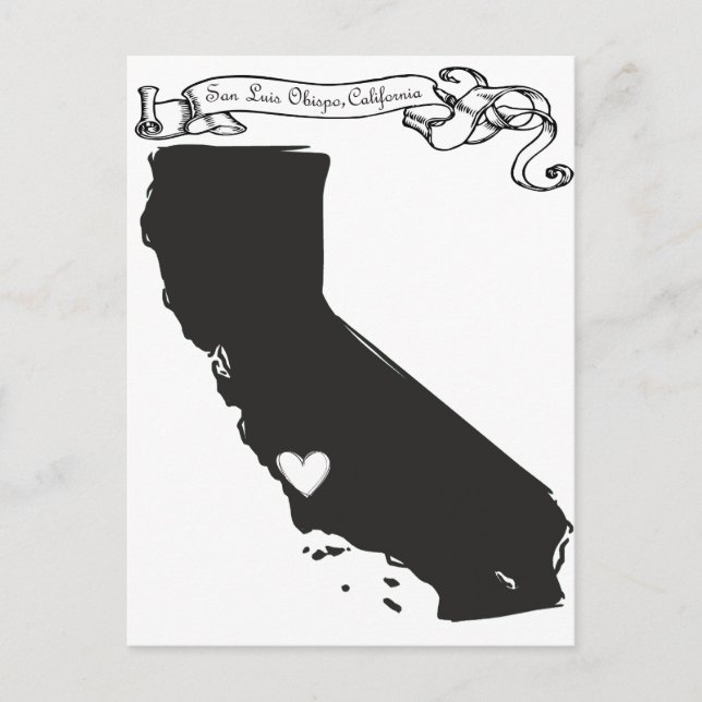 San Luis Obispo Postkarte (Vorderseite)