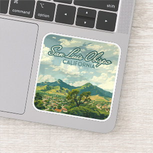 San Luis Obispo SLO California Central Coast Retro Aufkleber