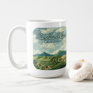 San Luis Obispo SLO California Central Coast Retro Kaffeetasse