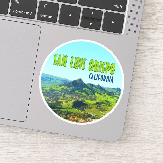 San Luis Obispo Vintag Aufkleber (Detail)