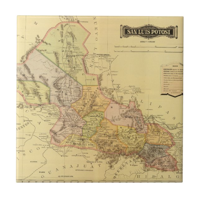 San Luis Potosi Fliese (Vorderseite)