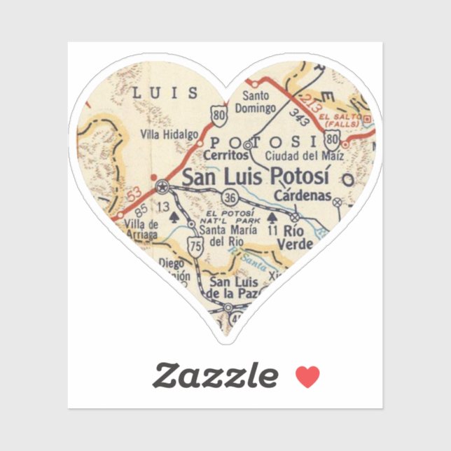 San Luis Potosi MX Aufkleber (Blatt)