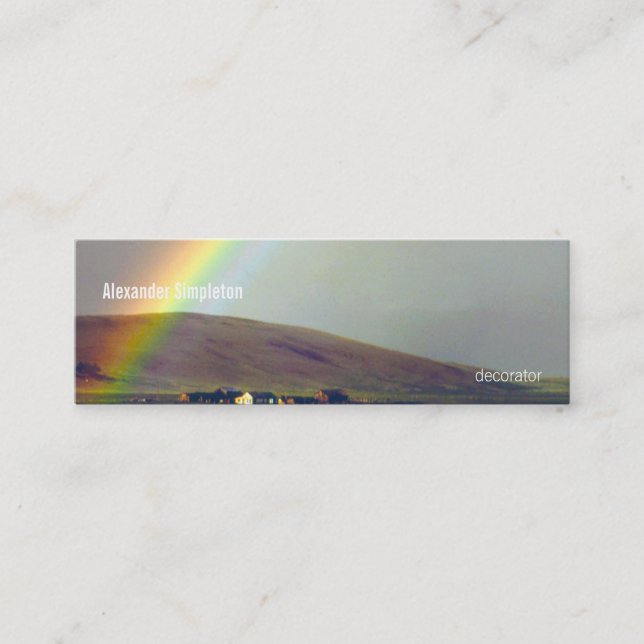 San Luis-Tal nach Regen Mini Visitenkarte (Vorderseite)