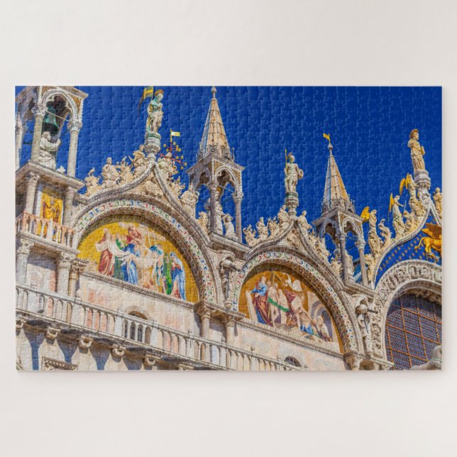 San Marco Basilica Detail, Venedig, Italien Puzzle (Horizontal)
