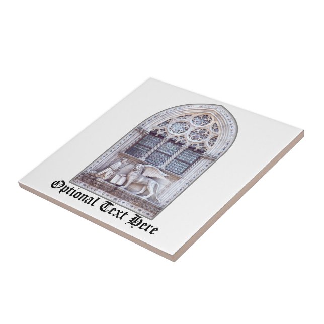 San Marco Winged Lion Glasfenster Fliese (Seite)