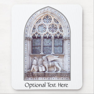 San Marco Winged Lion Glasfenster Mousepad