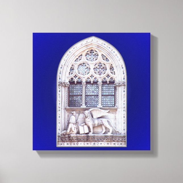 San Marco Winged Lion Window Leinwanddruck (Vorderseite)