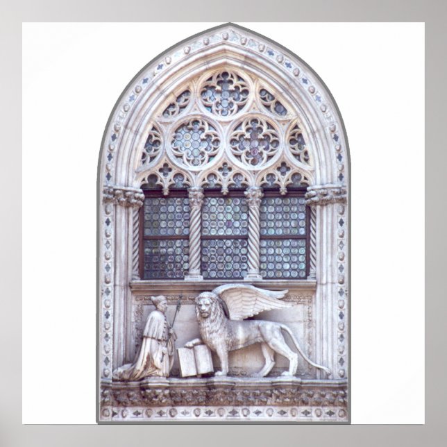 San Marco Winged Lion Window Poster (Vorne)