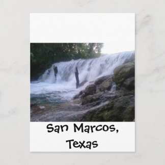 San Marcos River Falls Postcard Postkarte