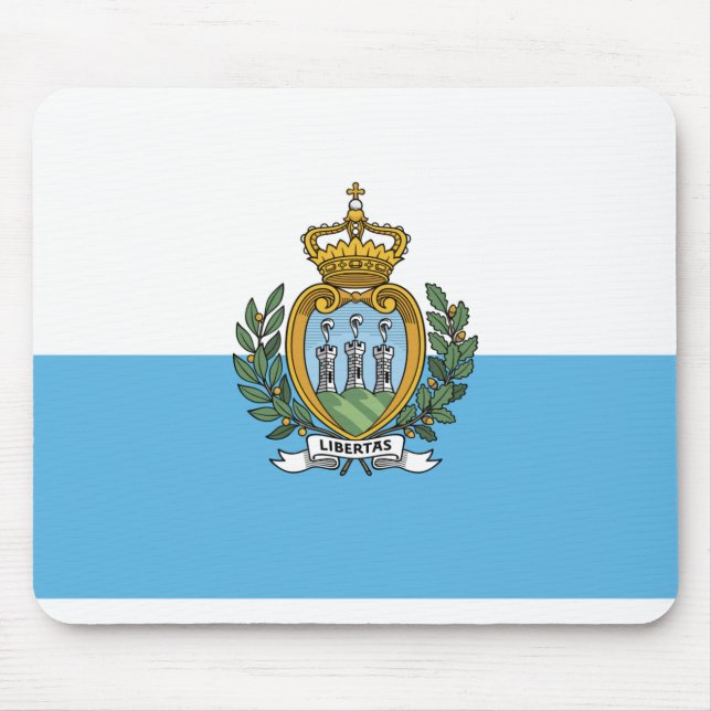 San Marein - San Marino Flag Mousepad (Vorne)