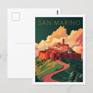 San Marino Der berühmte Riviera Postkarte