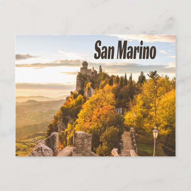 San Marino Drei Burgen - Weltkulturerbe der Unesco Postkarte (Vorderseite)