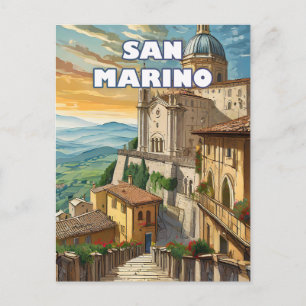 San Marino, Enklave auf dem Berg Titano Postkarte
